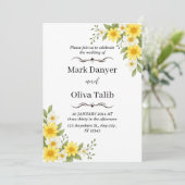 ミニマル結婚式招待状 | モダン&エレガント 招待状 (スタンド正面)