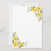 ミニマル結婚式招待状 | モダン&エレガント 招待状 (裏面)