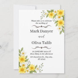 ミニマル結婚式招待状 | モダン&エレガント 招待状