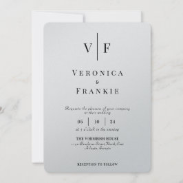 ミニマル結婚式招待状 |写シンプル真 招待状