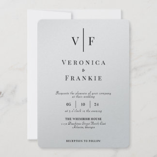 ミニマル結婚式招待状 |写シンプル真 招待状