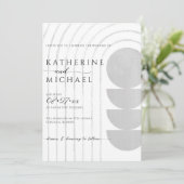 ミニマル結婚式招待状 招待状 (スタンド正面)