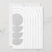 ミニマル結婚式招待状 招待状 (裏面)