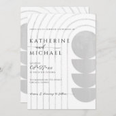 ミニマル結婚式招待状 招待状 (正面/裏面)