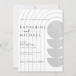 ミニマル結婚式招待状 招待状