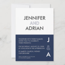 ミニマル結婚式招待状