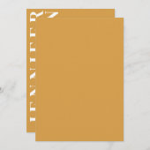 ミニマル結婚式招待状 招待状 (正面/裏面)