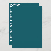 ミニマル結婚式招待状 招待状 (正面/裏面)