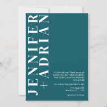 ミニマル結婚式招待状