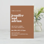 ミニマル結婚式招待状 招待状 (スタンド正面)