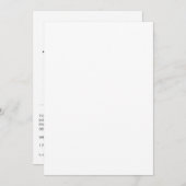 ミニマル結婚式招待状 招待状 (正面/裏面)