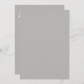 ミニマル結婚式招待状 招待状 (正面/裏面)