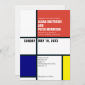 ミニマル結婚式招待状 招待状 (正面/裏面)