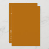 ミニマル結婚式招待状 招待状 (正面/裏面)