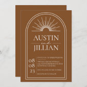 ミニマル結婚式招待状 招待状 (正面/裏面)