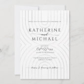 ミニマル結婚式招待状 招待状 (正面)
