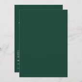 ミニマル結婚式招待状 招待状 (正面/裏面)