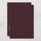 ミニマル結婚式招待状 招待状 (正面/裏面)