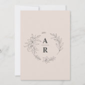 ミニマル結婚式招待状 招待状 (正面)