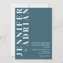 ミニマル結婚式招待状