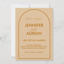 ミニマル結婚式招待状