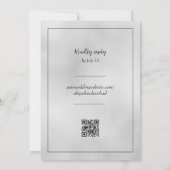 ミニマル結婚式招待状 招待状 (裏面)