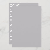 ミニマル結婚式招待状 招待状 (正面/裏面)