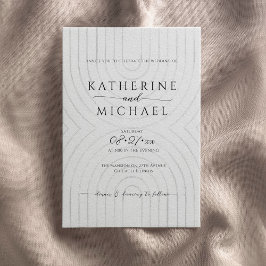 ミニマル結婚式招待状 招待状