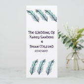 ミニマル結婚式招待状 招待状 (スタンド正面)