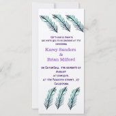 ミニマル結婚式招待状 招待状 (裏面)