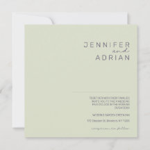 ミニマル結婚式招待状