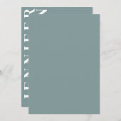 ミニマル結婚式招待状 招待状 (正面/裏面)