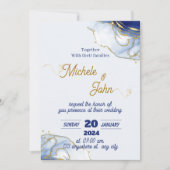 ミニマル結婚式招待状 招待状 (正面)