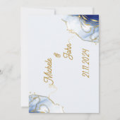 ミニマル結婚式招待状 招待状 (裏面)