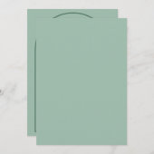 ミニマル結婚式招待状 招待状 (正面/裏面)