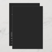 ミニマル結婚式招待状 招待状 (正面/裏面)