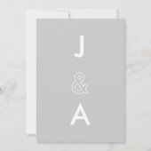 ミニマル結婚式招待状 招待状 (正面)