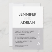 ミニマル結婚式招待状