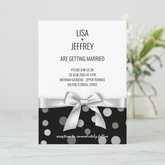 ミニマル結婚式招待状 案内状 (スタンド正面)