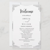 ミニマル結婚式 プログラムカード (正面)