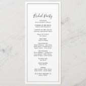 ミニマル結婚式 プログラム (裏面)