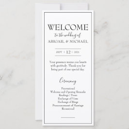 ミニマル結婚式 プログラム