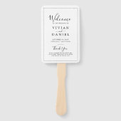 ミニマル結婚式 プログラム ハンドファン (正面)