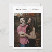 ミニマル結婚結び結び親しいシンプル 招待状 (裏面)