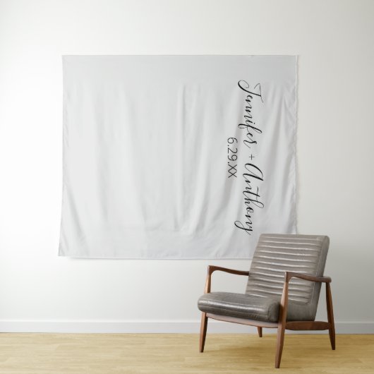 ミニマル結婚背景パーソナライズされた  タペストリー (インサイチュ(横))