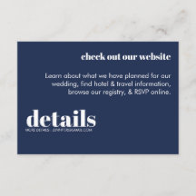 ミニマル結婚詳細招待状