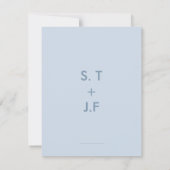 ミニマル結婚詳細招待状 招待状 (裏面)