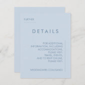 ミニマル結婚詳細招待状 招待状 (正面/裏面)