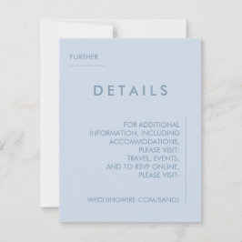 ミニマル結婚詳細招待状 招待状
