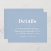 ミニマル結婚詳細招待状 招待状 (正面/裏面)